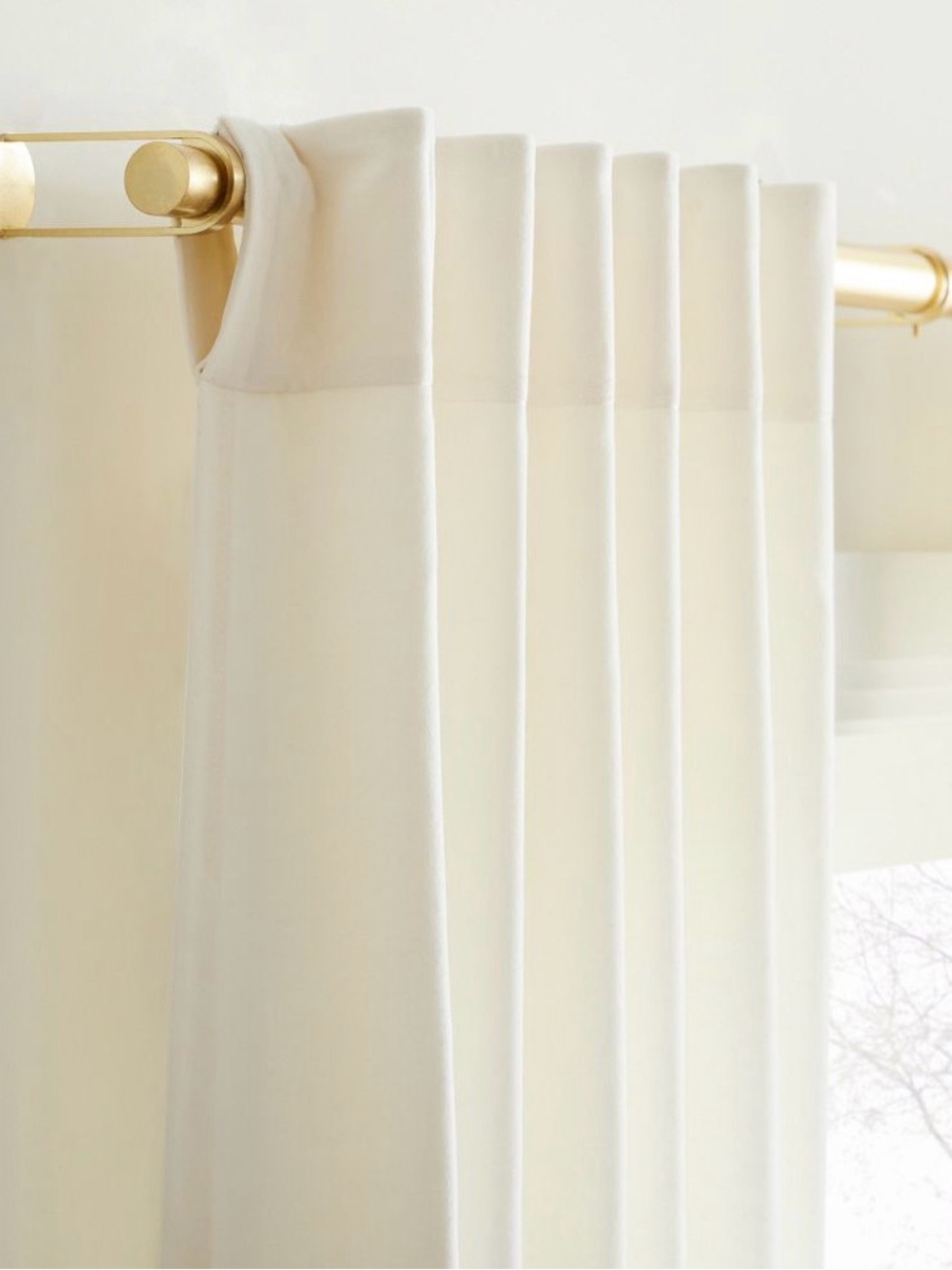 West Elm Cotton Velvet Curtain - Picture 2 of 4